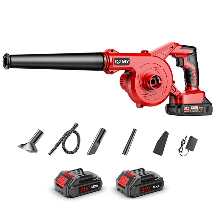 독일 기술 21V 불고빨고 365강력 송풍흡입 2IN1 고성능 낙엽 무선 충전 미니 송풍기 휴대용, 1세트