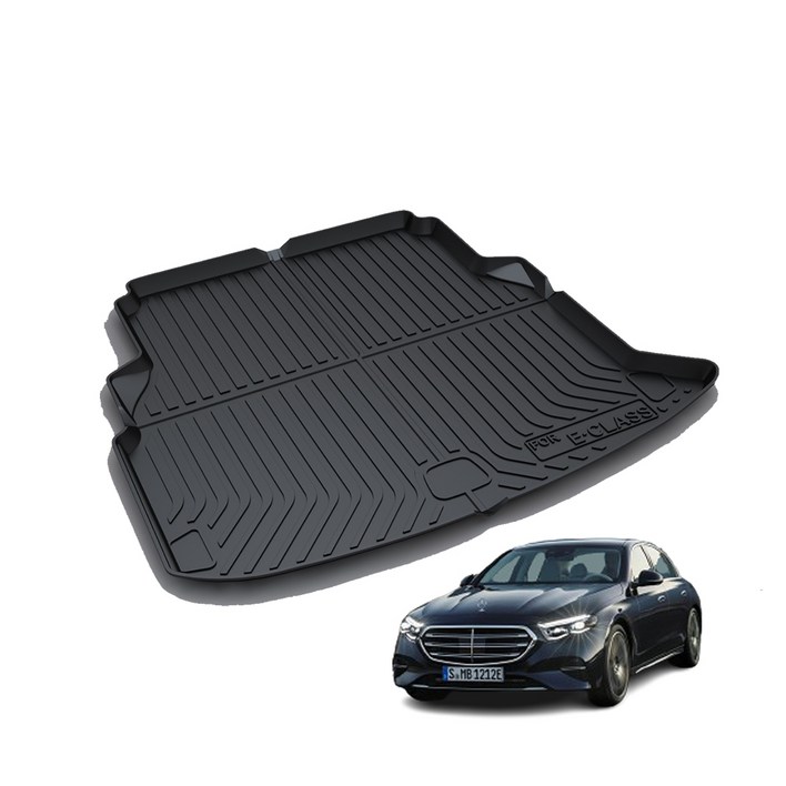 리얼핏 벤츠 E클래스 신형 W214 24년현재 카본디자인 논슬립 3D 트렁크매트 호환