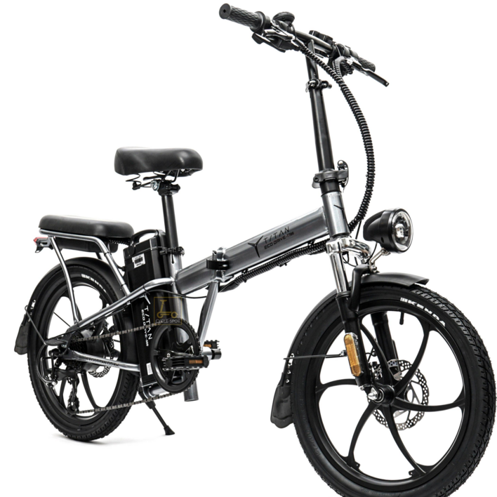 전기자전거 타이탄700 48v 10ah 500w 접이식 펫타이어 스로틀PAS겸용 자전거도로 주행가능, 블랙 mtv자전거
