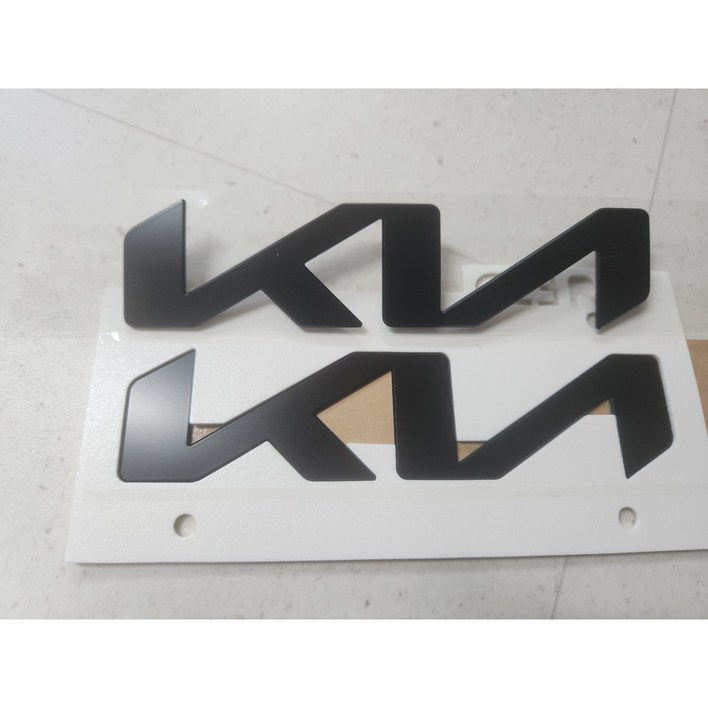 기아 신형 엠블럼 블랙색상 전면 후면 세트  현대 모비스 순정품 K8 페리