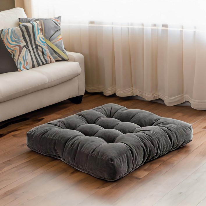 대형방석(55X55) 두꺼운방석 원형 사각 키높이 등받이  빅사이즈 큰방석