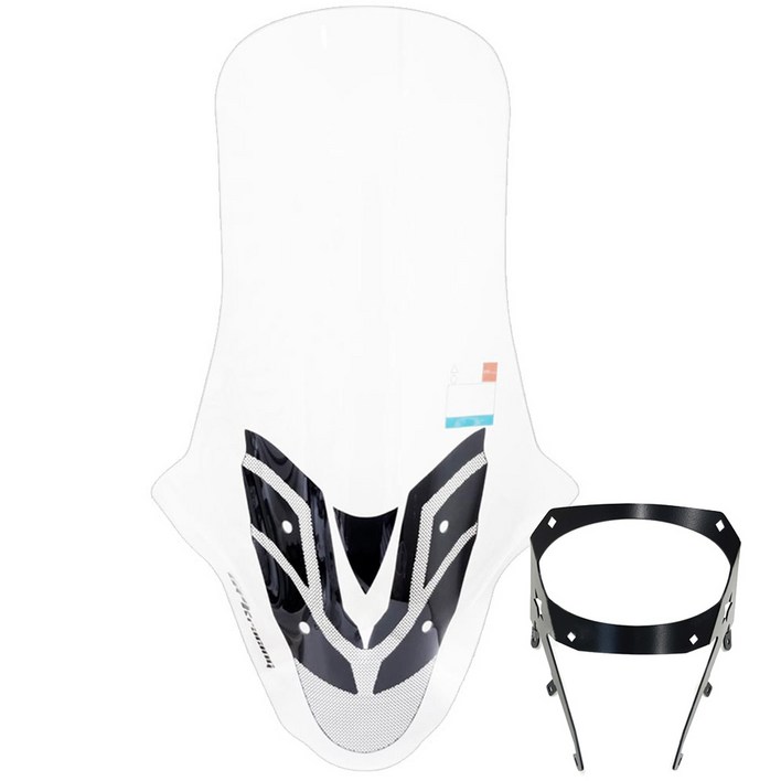 PCX 롱스크린 브라켓 세트 대왕 바람막이 롱롱 튜닝 윈드스크린, 1세트