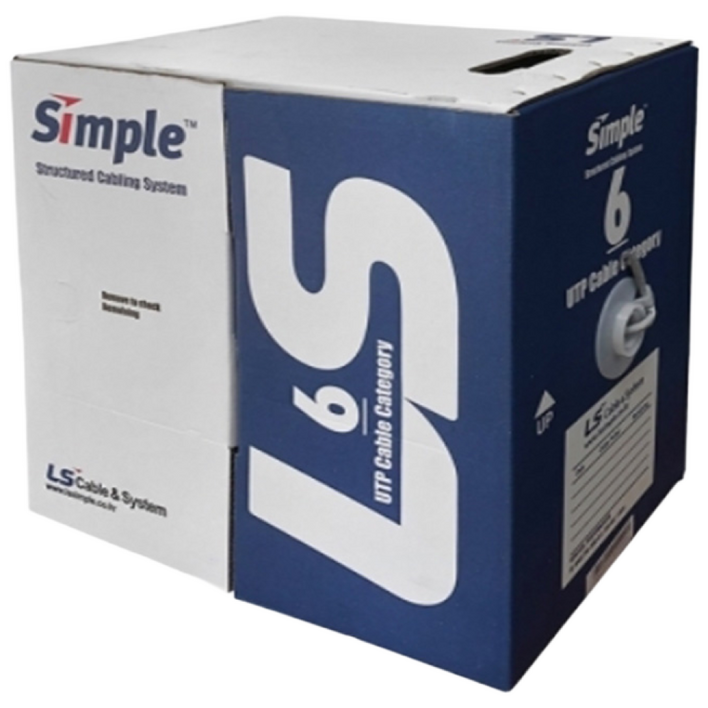 LS UTP케이블 랜케이블 CAT6 300M 당일발송 통신 전기, UTP케이블 CAT6 회색, 1박스, 300m