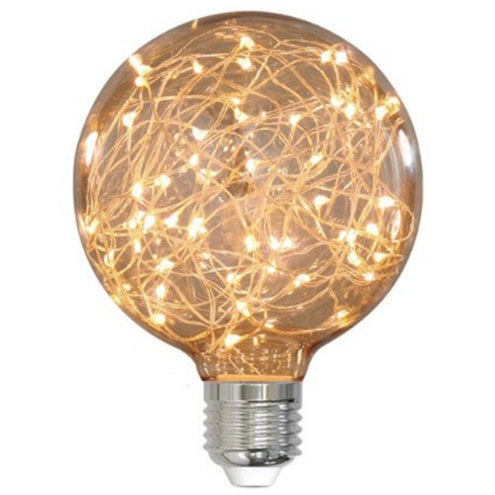 에디슨램프 LED 에디슨전구 볼구 은하수 G95 E26 4W, 1개