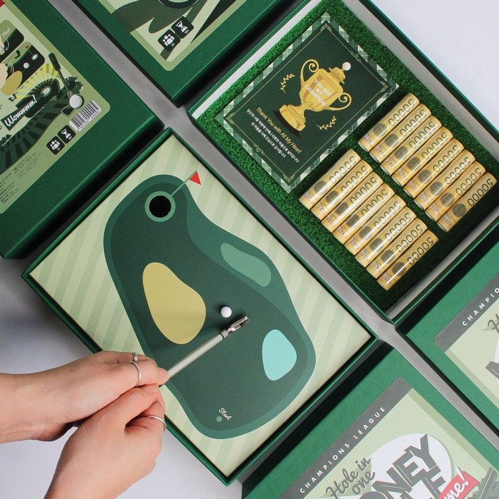 골프 게임 용돈박스 어버이날 이벤트 부모님 생신 생일 환갑 칠순 서프라이즈 반전 현금 선물, 게임박스 기본세트, 1개