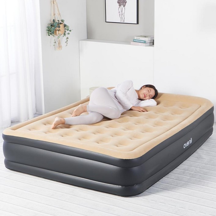 에어매트 캠핑매트 자충매트 펌프 내장형유선 휴대용 캠핑 2인용