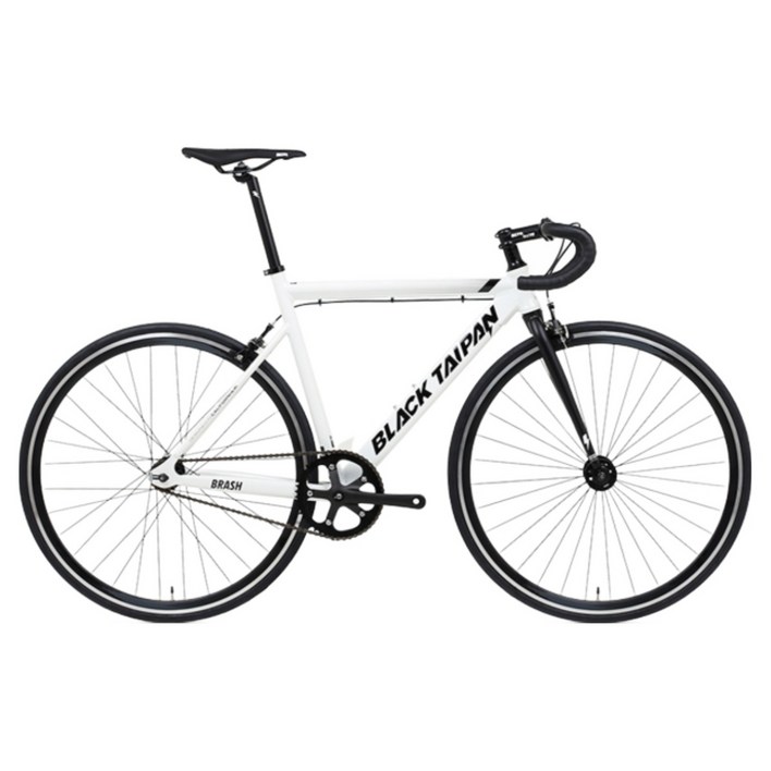 블랙타이판 알루미늄 픽시자전거 브래쉬 700C 반조립, 1개, 164cm, 500 펄화이트