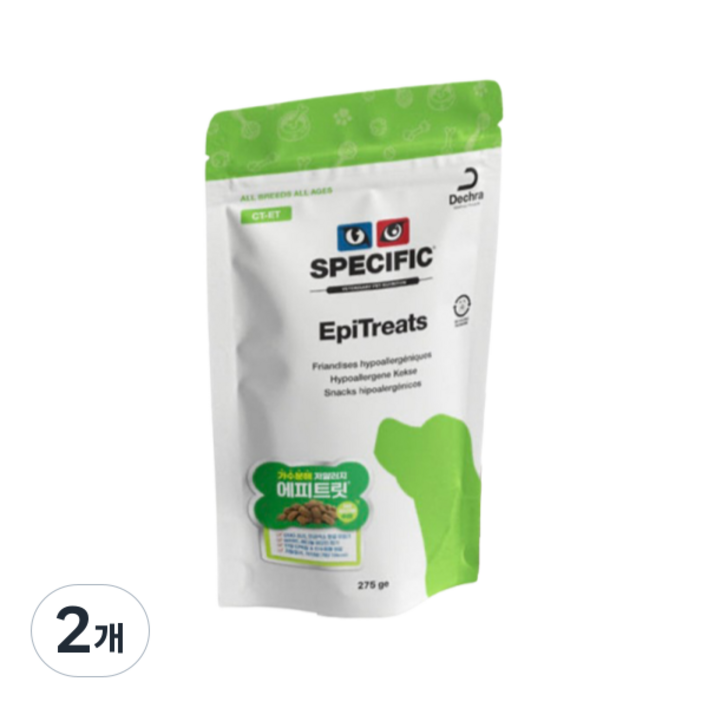 스페시픽 에피트릿 가수분해 저알러지 간식, 2개, 275g, 식이 알러지용