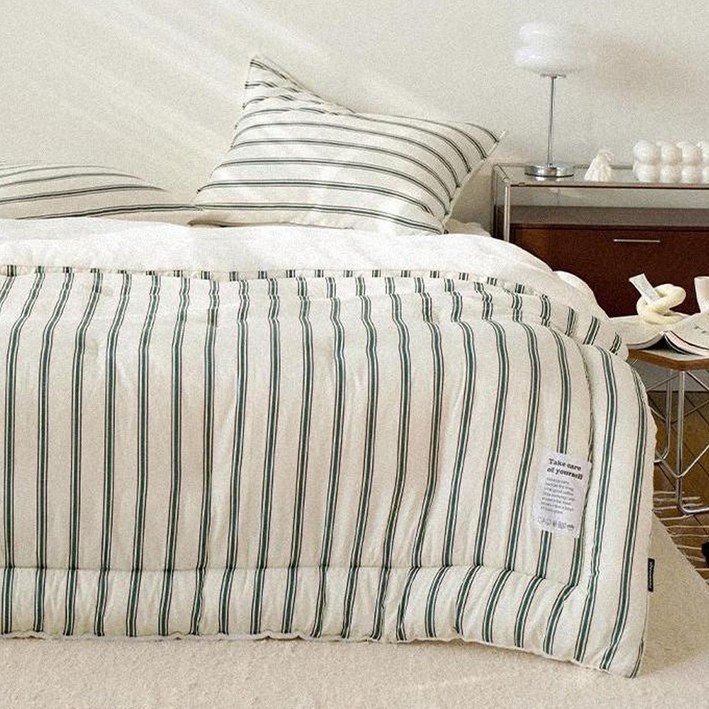 노컨셉 워싱 양면 깊게자요 극세사 차렵이불 침구세트