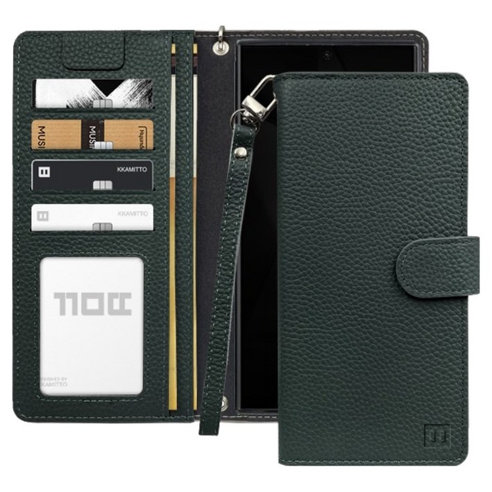 에포크 로그 소가죽 다이어리 휴대폰 케이스