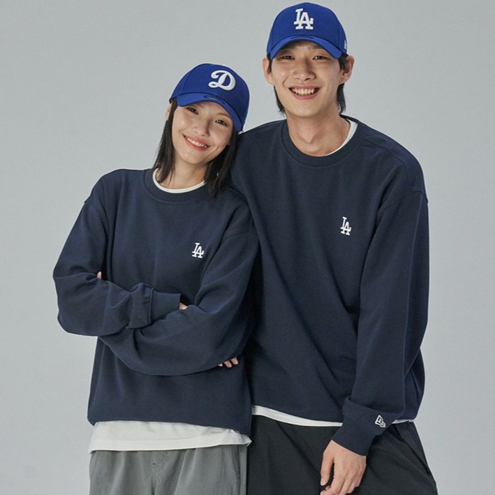 뉴에라 남녀공용 MLB 스몰로고 LA 다저스 맨투맨 티셔츠 14881564