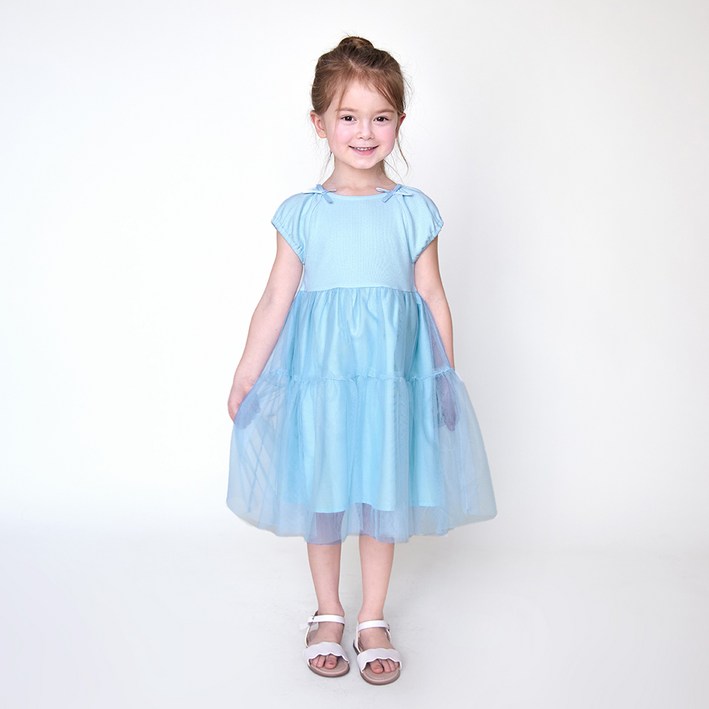 마리앤모리 여아용 쁘띠 리본 샤원피스