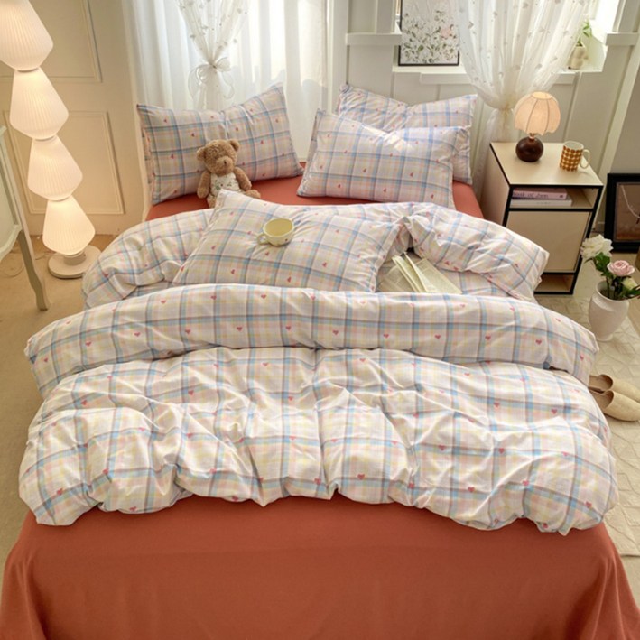 알로데 로맨틱 패턴 이불커버