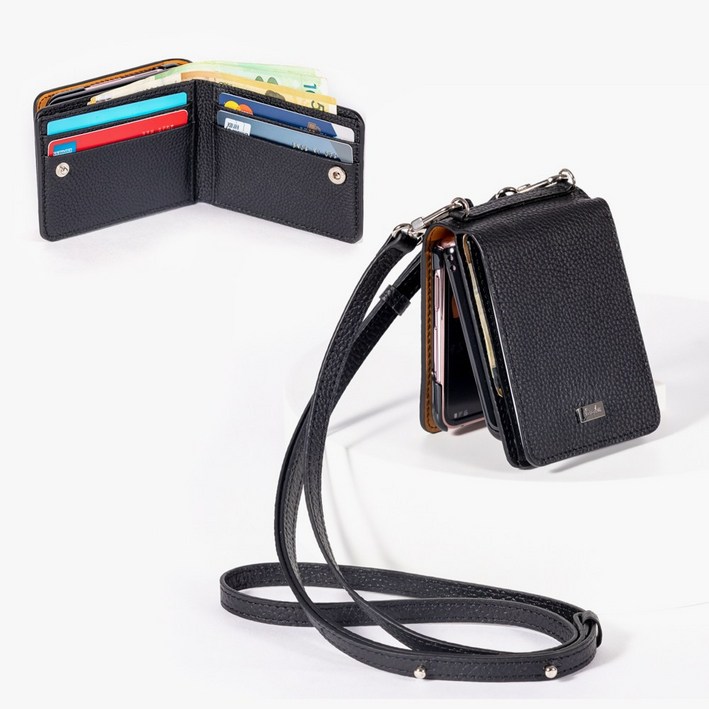 본아띠 메티스 천연소가죽 토고 지갑 갤럭시 Z플립5 케이스