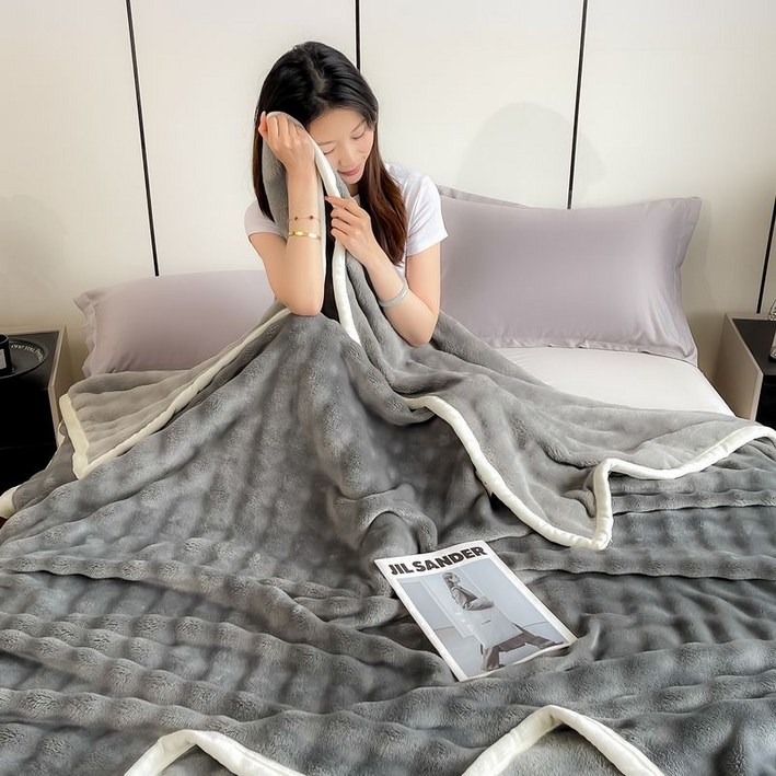 비에앤제 고밀도 극세사 양털 양면담요 비에앤제 고밀도 극세사 양털 양면담요