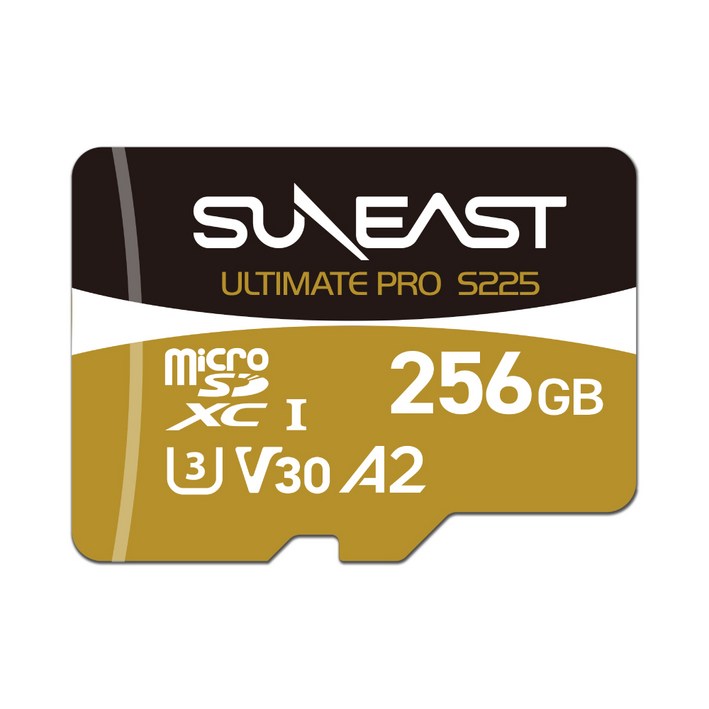 선이스트 V30 208MBs 드론 얼티메이트 프로 S225 골드 마이크로SD 메모리카드, 1개 선이스트 V30 208MBs 드론 얼티메이트 프로 S225 골드 마이크로SD 메모리카드, 1개