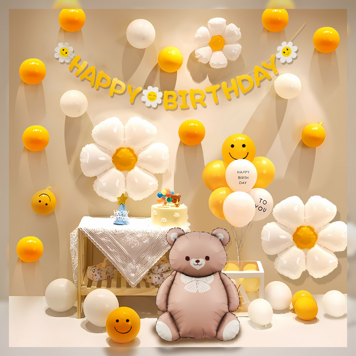 원그리드 생일 파티 풍선 세트