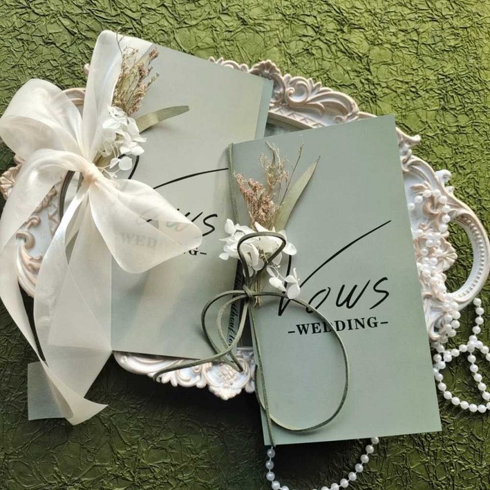 웨딩 혼인서약서 케이스 종이 낭독 결혼식 축사