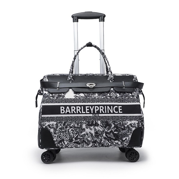 바렐리 기내용 캐리어 트롤리 더플백 저소음 4휠 트롤리백 보스턴 골프 여행 보조가방