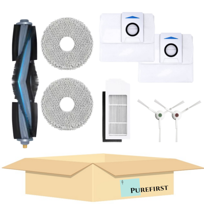 퓨어퍼스트 에코백스 디봇 T10 옴니 호환 물걸레 더스트백 브러시 소모품, 1세트