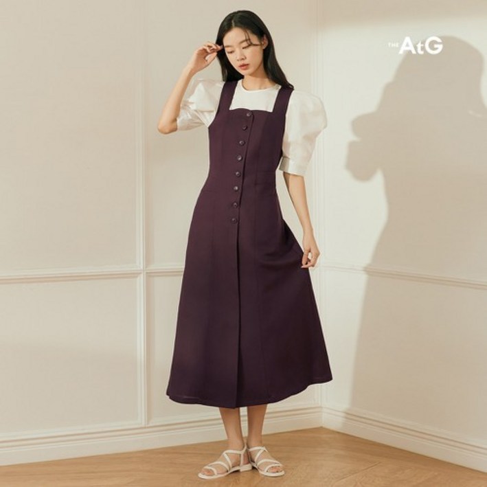 [론칭가 79,900원] 더엣지 린넨혼방 레이어드 원피스