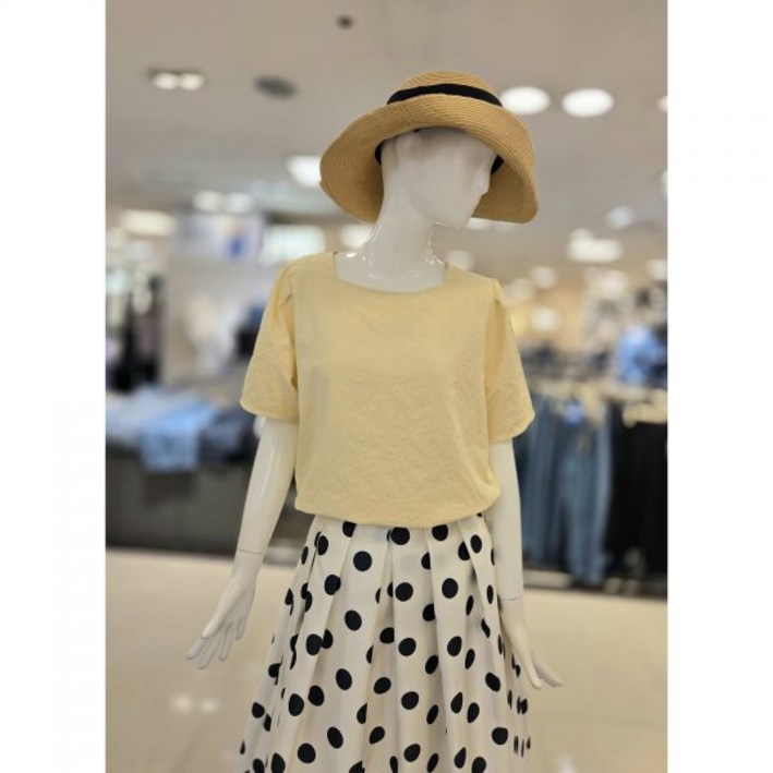 올리브데올리브 스퀘어넥 반팔블라우스YW5MB747