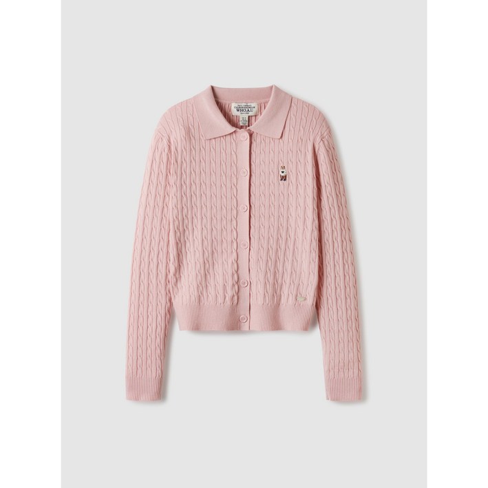 후아유 여성 Steve Collar-neck Button Cardigan WHCKE2384F