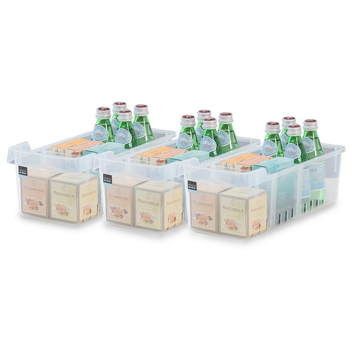 창신리빙 냉장고 오픈 정리트레이 3개세트, 3개, 반투명