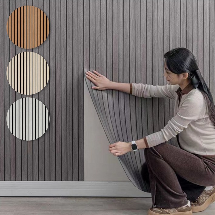 하루꿈 템바보드 습기 방지 대형 벽지 셀프 접착식 인체리어 풀없이 도배지 단열벽지 곰팡이벽지