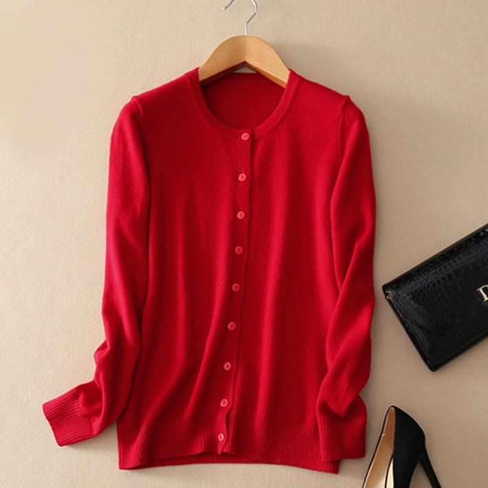 에리페 여성용 소프트 쥬엘 데일리 니트 가디건