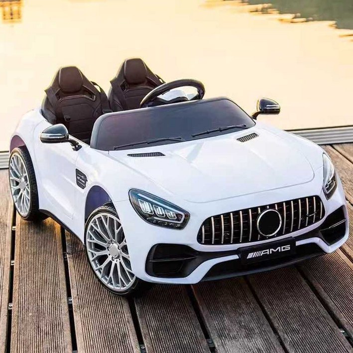 어린이 2인승 전동차 전동 GT43 AMG 벤츠 전동카 아동 자동차 4륜구동 제품, 1개, 빨간 사륜 조기교육