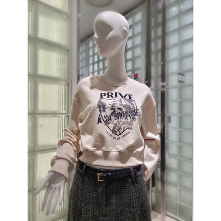 [백화점 정품] ZOOC 맨투맨 [쥬크] Z00C 자수포인트 크롭 Z234PSM015 [P003407252]