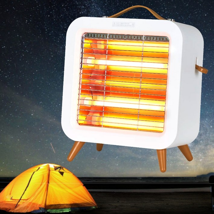 [400와트] 스윗캠핑히터 캠핑 난로 전기 히터 무소음 저소음 미니 차박 캠핑용 팬히터 온풍기 이동식 휴대용 스윗플래닛