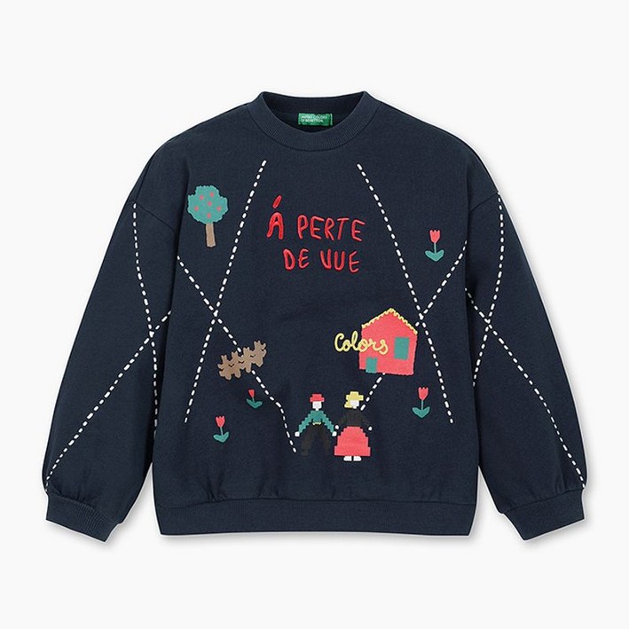 튤립 프랜즈 맨투맨_QAMT04441NY