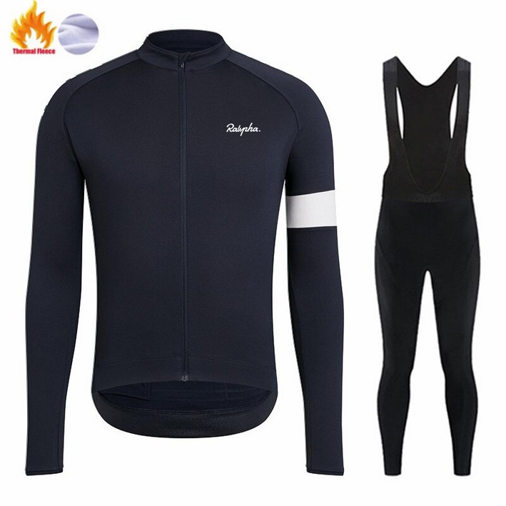 새로운 Rapha 2022 겨울 사이클링 의류 남성 긴 소매 사이클링 저지 세트 MTB 의류 열 양털 Ropa Ciclismo Bike maillot