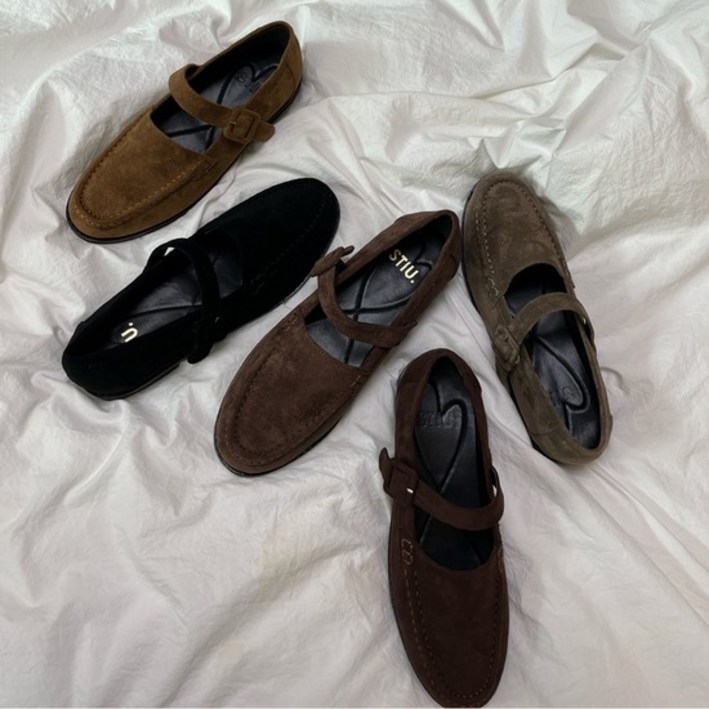 [최초가 89000] 아이비 클래식 스웨이드 메리제인 로퍼 s23f132bk_5color