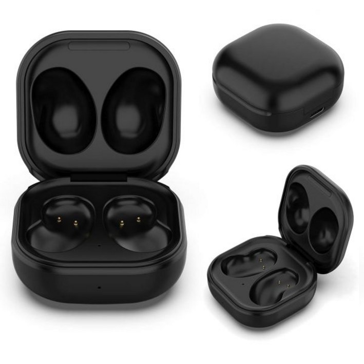 배터리 케이스 일체형 미니 무선충전 갤럭시 버즈 라이브와 호환되는 충전 교체, 삼성 라이브용 SM-R180유선 전용, 이어버드 미포함, 블랙 색상