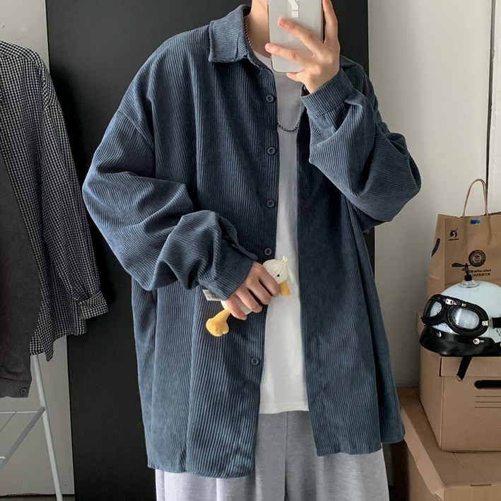 다이나믹피플 남자 오버핏 데일리룩 골지 남방 다이나믹피플 남자 오버핏 데일리룩 골지 남방