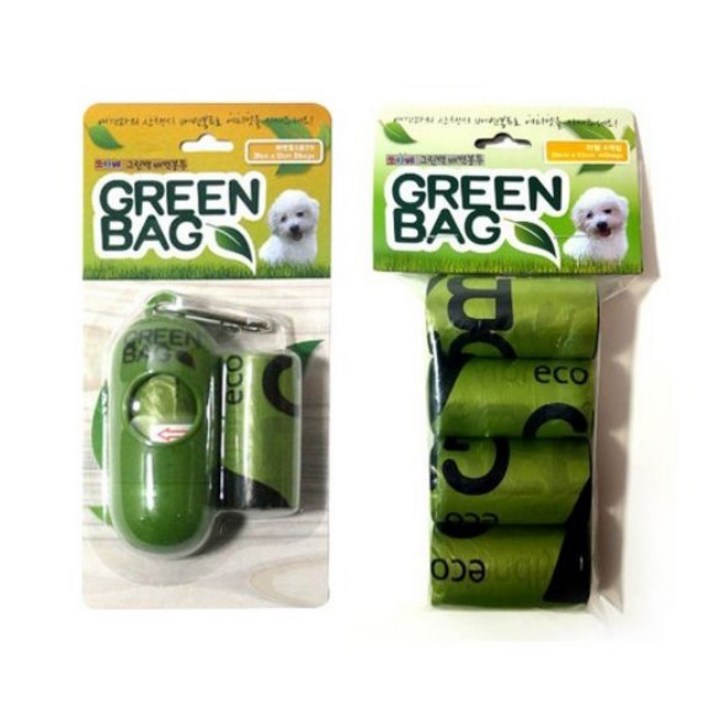 그린백 반려동물 배변통 + 리필봉투 10p 세트