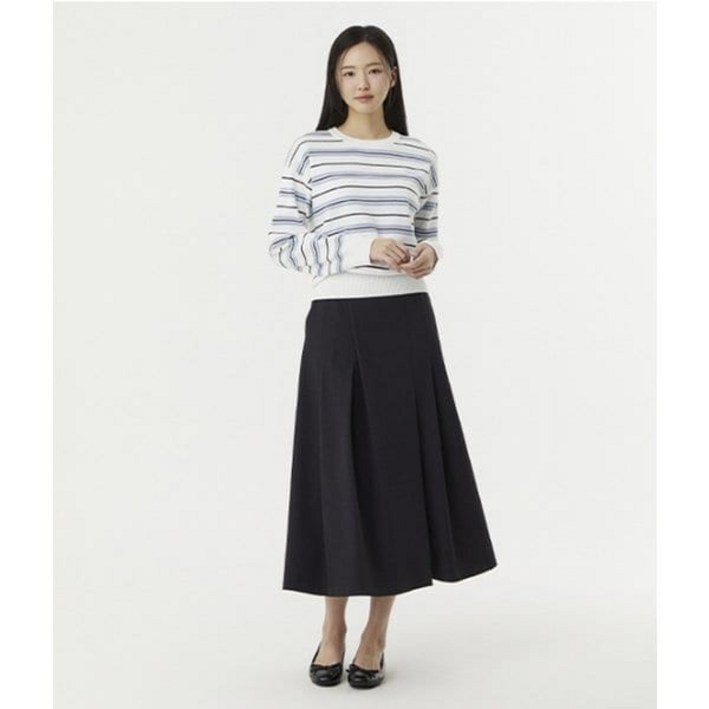 플라스틱아일랜드 언발란스 플레어 스커트 (PR1WS202) 425270