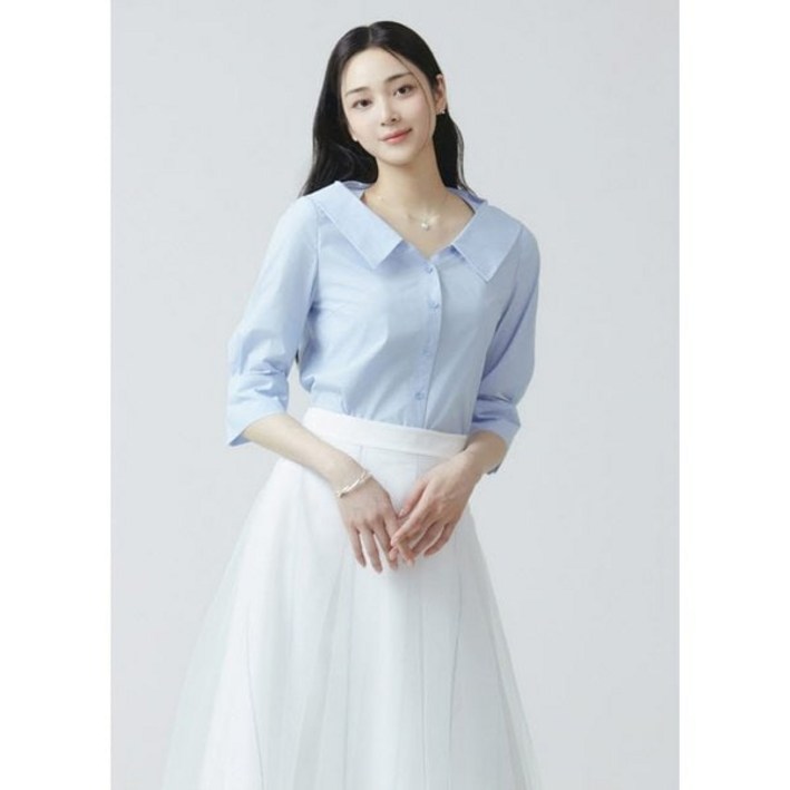 잇미샤 와이드 카라 블라우스 (ITO4WBL900)