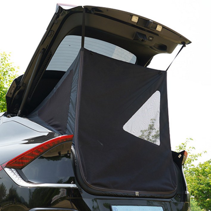 케이엠모터스 EV6 차량용 모기장 텐트 트렁크 모기장, 어비스 블랙