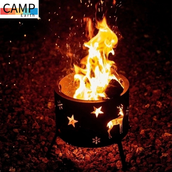 캠프어스 힐링 캠핑 불멍 화로대, 1개