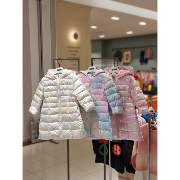 베네통키즈 여아 후드경량다운 QADJ10461