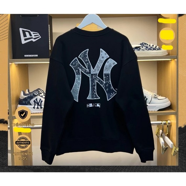 뉴에라 MLB 뉴욕 양키즈 페이즐리 맨투맨 스웨터 2칼라