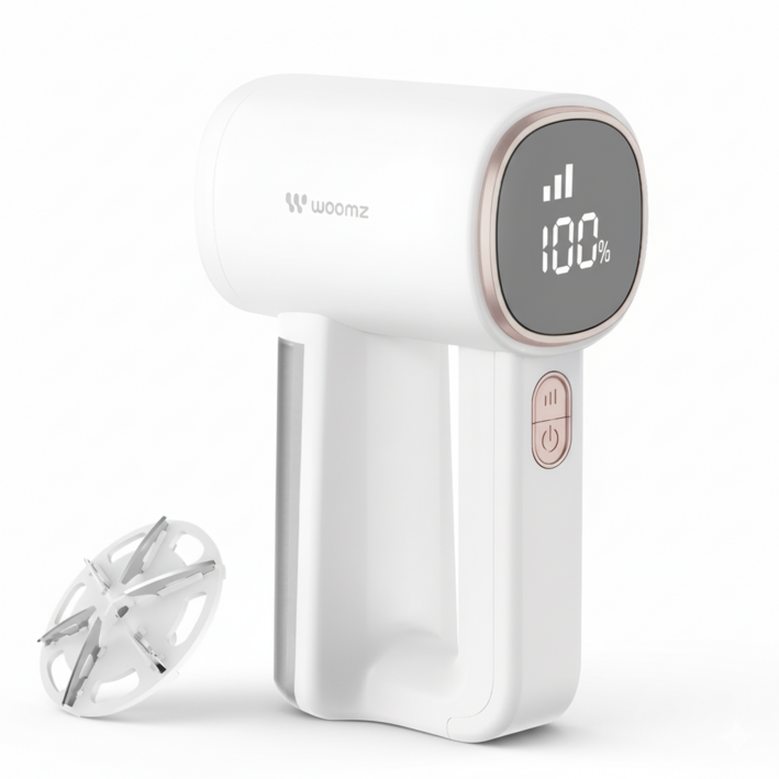 움즈 보풀제거기 세탁소용 충전식 전기식 6중날 보푸라기제거, WZLX700