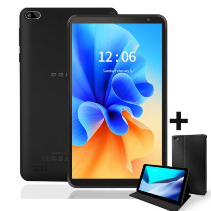 PRITOM 쿼드 코어 프로세서 포함 태블릿 PC, HD IPS 디스플레이, 듀얼 카메라, WiFi, PU 보호 케이스 포함, 안드로이드 11, 32 GB, 7 인치 PRITOM 쿼드 코어 프로세서 포함 태블릿 PC, HD IPS 디스플레이, 듀얼 카메라, WiFi, PU 보호 케이스 포함, 안드로이드 11, 32 GB, 7 인치