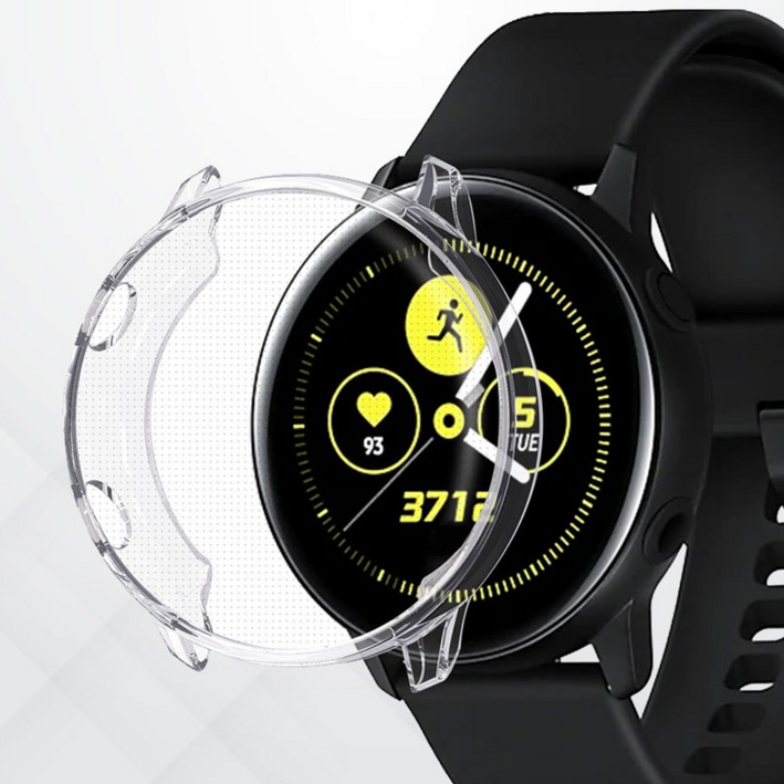 삼성 갤럭시 워치 액티브2 40mm 44mm 풀커버 TPU 젤리 케이스 11발송, 2개, 40mm투명