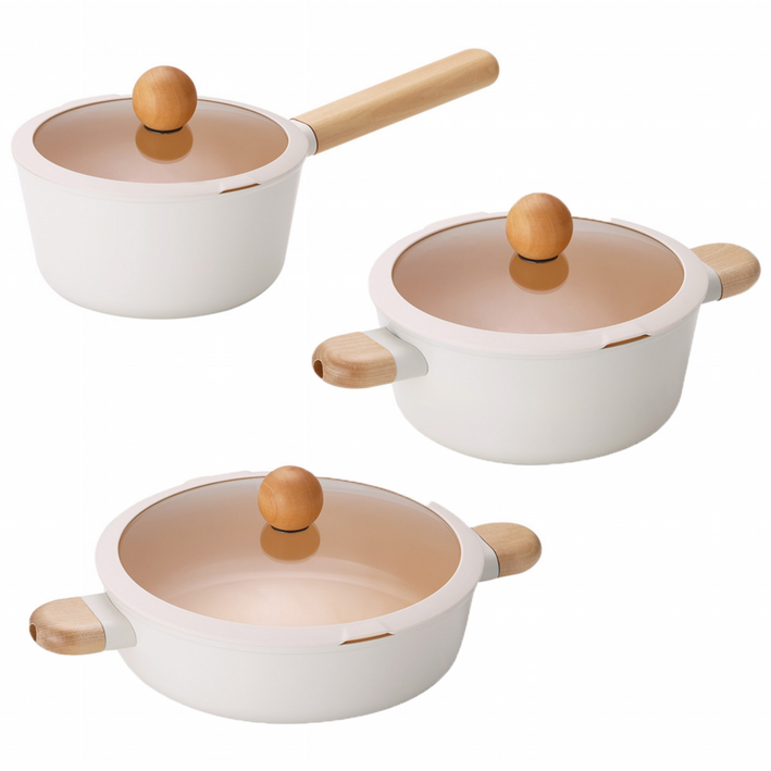 네오플램 브리즈 세라믹 냄비 3종 세트 (18편수,20양수,24전골), 단품, 1개