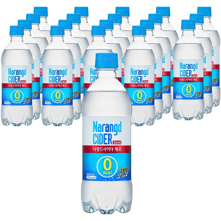 나랑드사이다 제로, 500ml, 20개 나랑드사이다 제로, 500ml, 20개
